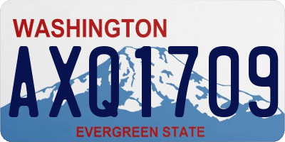 WA license plate AXQ1709