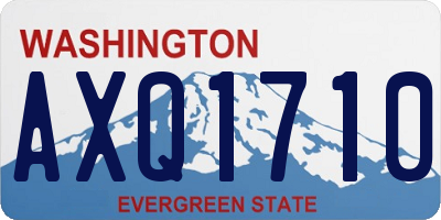 WA license plate AXQ1710