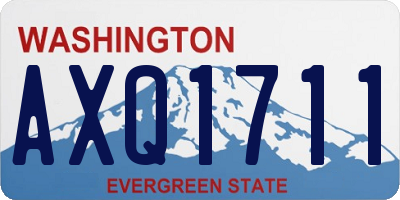 WA license plate AXQ1711