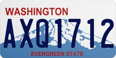 WA license plate AXQ1712