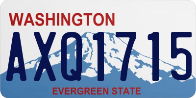 WA license plate AXQ1715