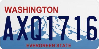 WA license plate AXQ1716