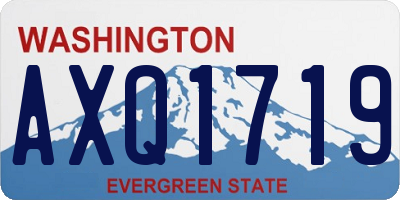 WA license plate AXQ1719