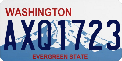 WA license plate AXQ1723