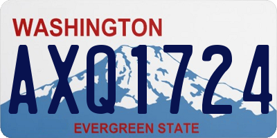 WA license plate AXQ1724