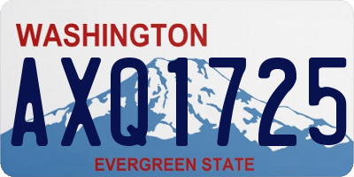 WA license plate AXQ1725