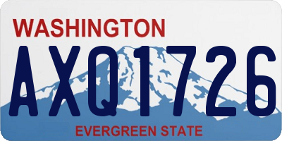 WA license plate AXQ1726