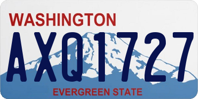 WA license plate AXQ1727