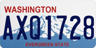 WA license plate AXQ1728