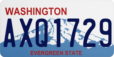 WA license plate AXQ1729