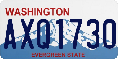 WA license plate AXQ1730