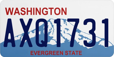 WA license plate AXQ1731