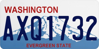 WA license plate AXQ1732