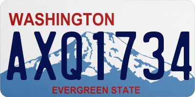 WA license plate AXQ1734