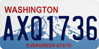 WA license plate AXQ1736