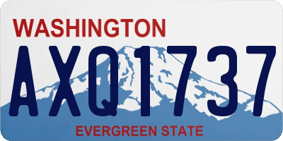 WA license plate AXQ1737