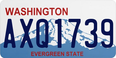 WA license plate AXQ1739