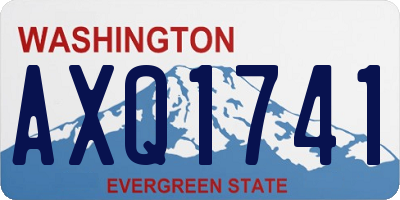 WA license plate AXQ1741