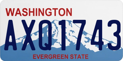 WA license plate AXQ1743