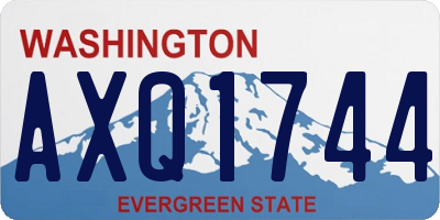WA license plate AXQ1744