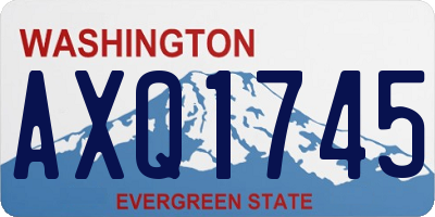 WA license plate AXQ1745