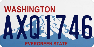WA license plate AXQ1746