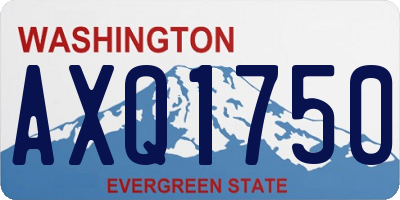 WA license plate AXQ1750