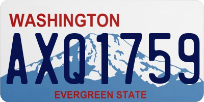 WA license plate AXQ1759