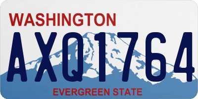 WA license plate AXQ1764