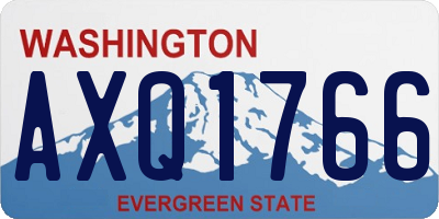 WA license plate AXQ1766