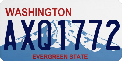 WA license plate AXQ1772