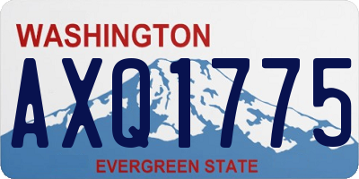 WA license plate AXQ1775