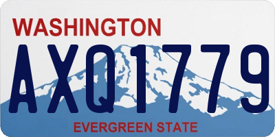 WA license plate AXQ1779
