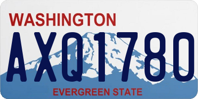 WA license plate AXQ1780