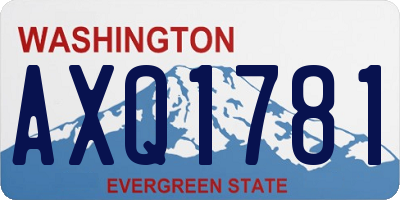 WA license plate AXQ1781