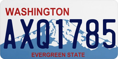 WA license plate AXQ1785