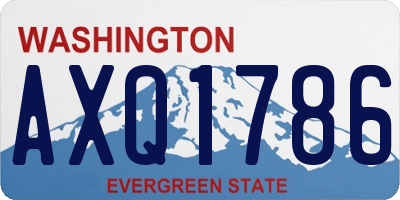 WA license plate AXQ1786