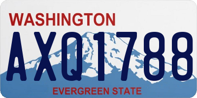 WA license plate AXQ1788