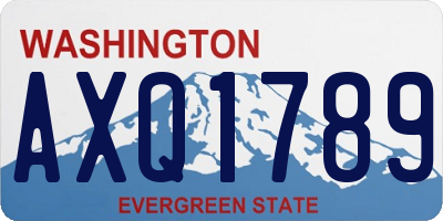 WA license plate AXQ1789