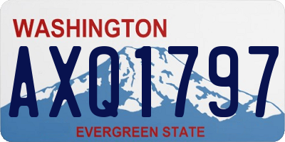 WA license plate AXQ1797