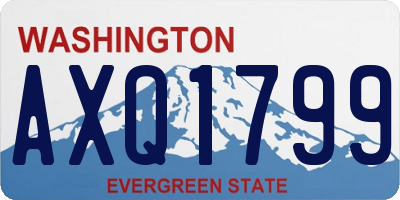 WA license plate AXQ1799