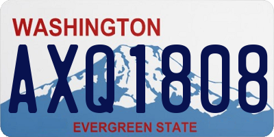 WA license plate AXQ1808