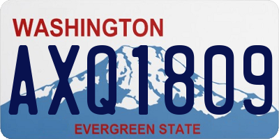 WA license plate AXQ1809