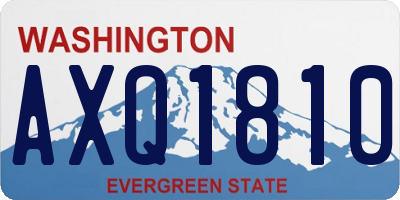 WA license plate AXQ1810