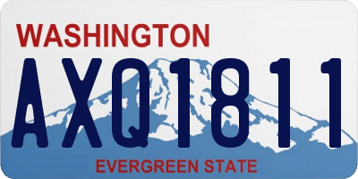 WA license plate AXQ1811