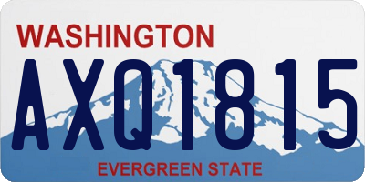 WA license plate AXQ1815