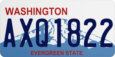 WA license plate AXQ1822