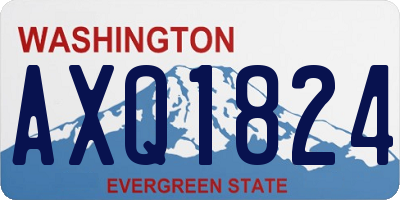 WA license plate AXQ1824