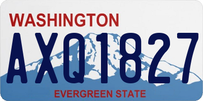 WA license plate AXQ1827