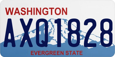 WA license plate AXQ1828